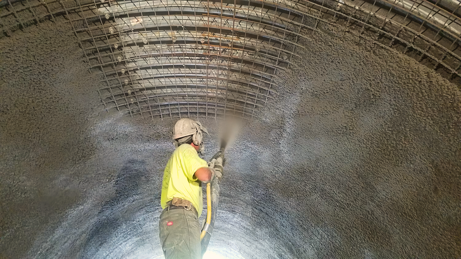 Construcción con concreto lanzado